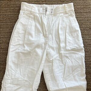 Abercrombie & Fitch Women’s White Linen Pants
